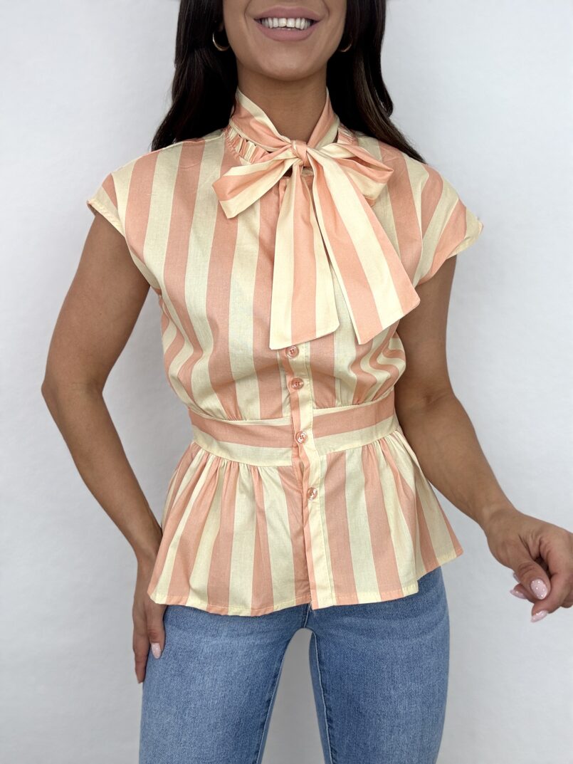 IMG_5200 (1) BLUSA RAYAS LAZO NARANJA/AMARILLO