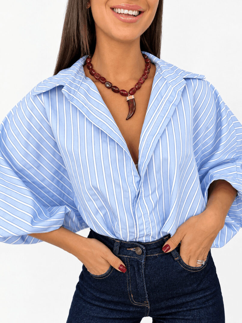 COLLAR CUERNO GRANATE