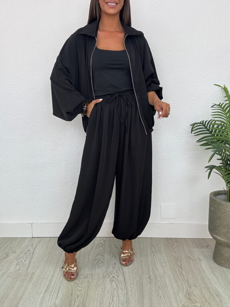 PANTALON BOMBACHO NEGRO