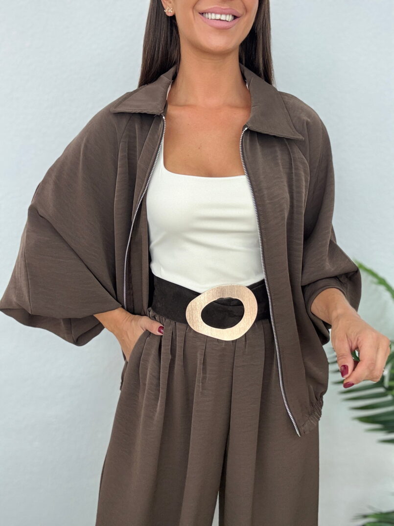 BOMBER OVERSIZE MARRON