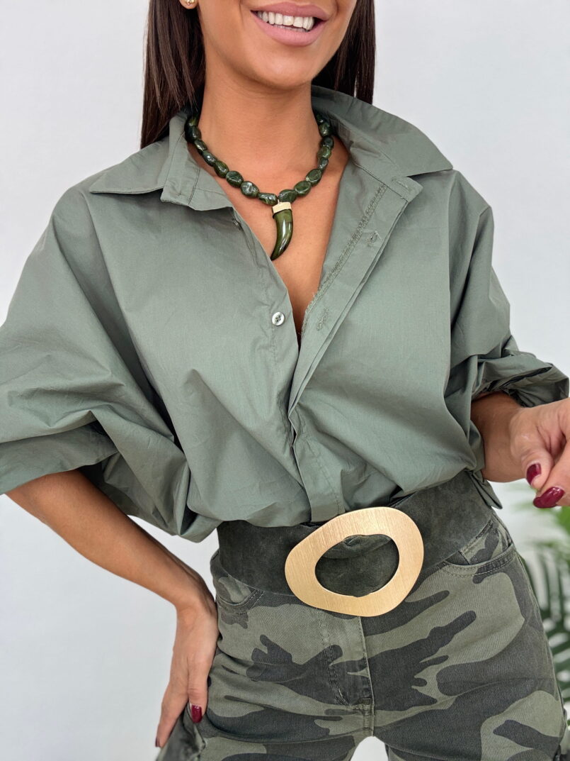 COLLAR CUERNO KHAKI