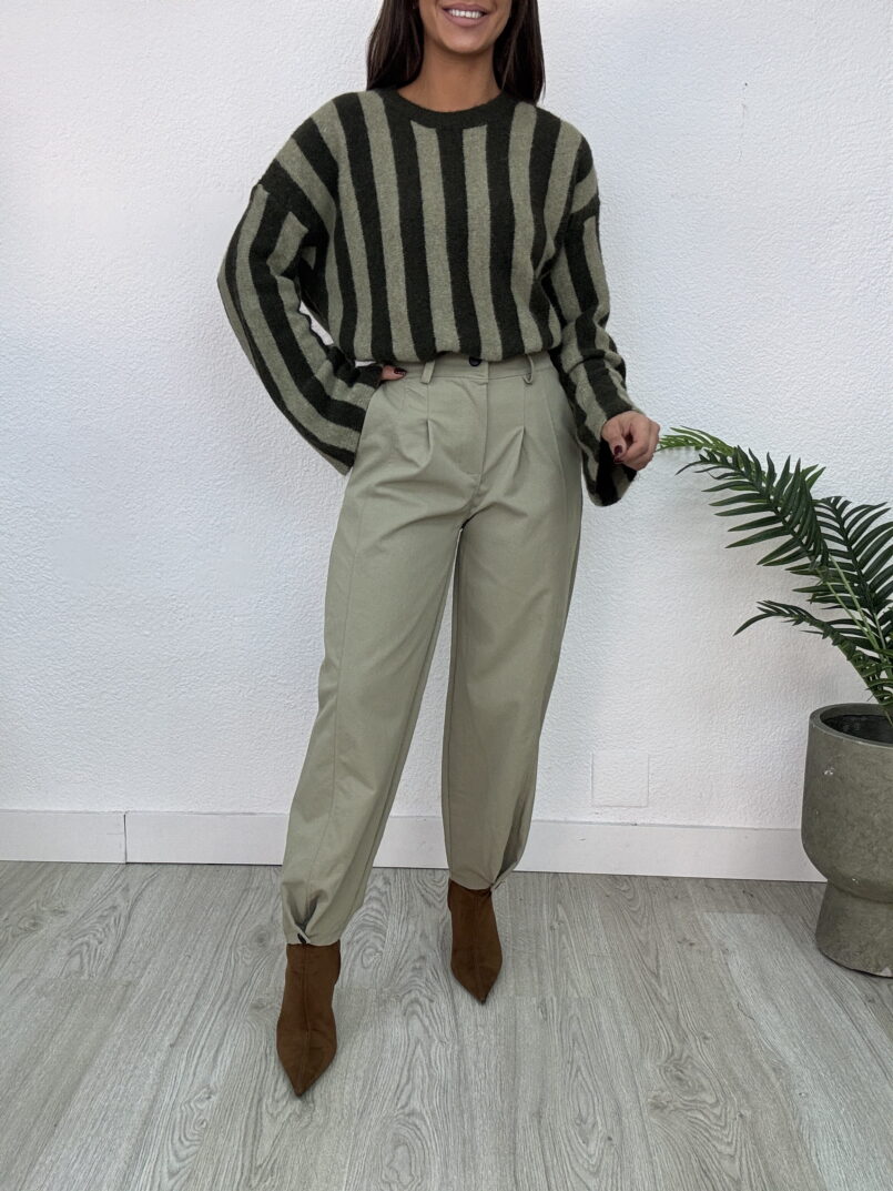 PANTALON BARREL VERDE